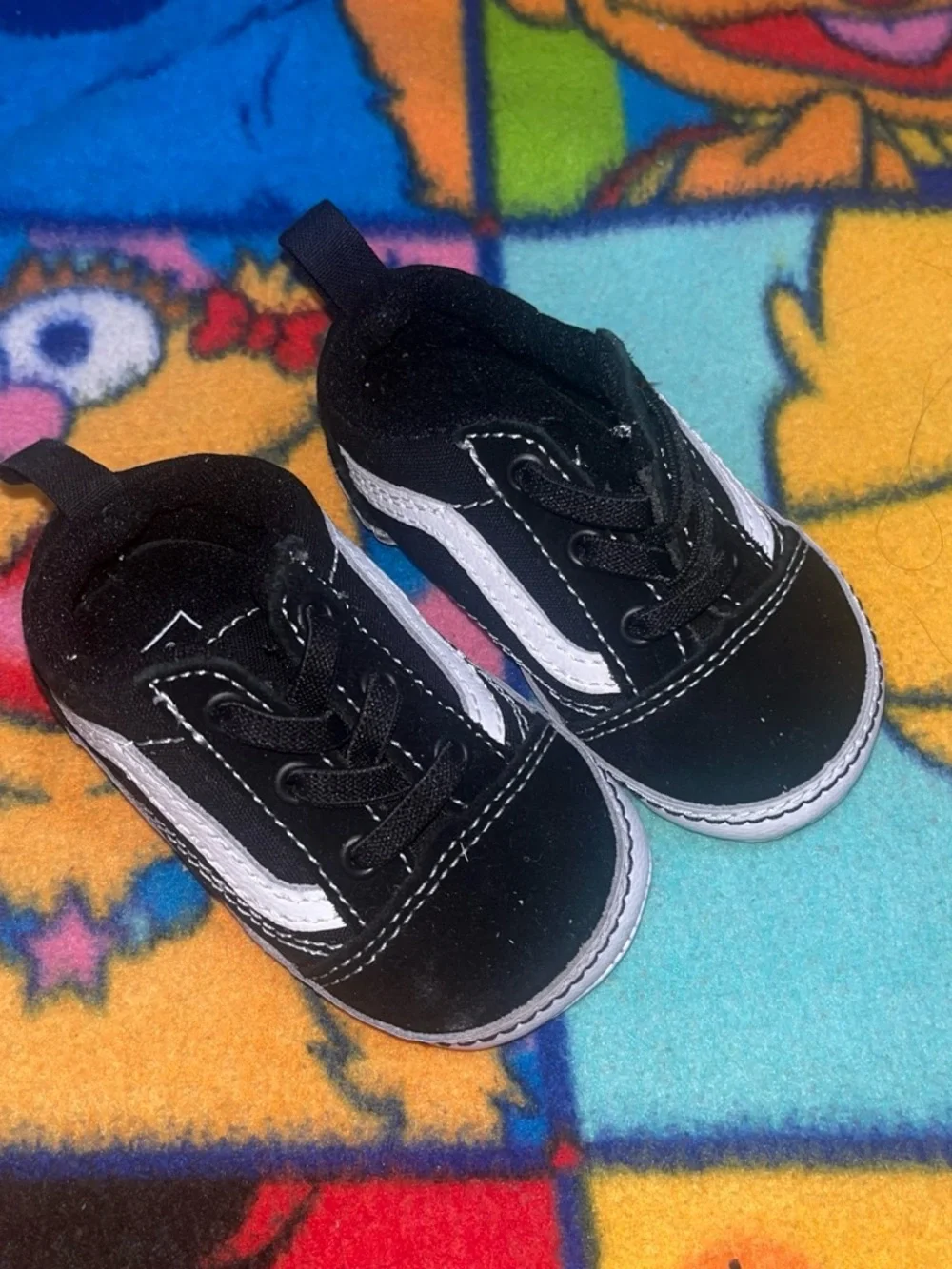 Black and White Vans soft bottom Sneakers